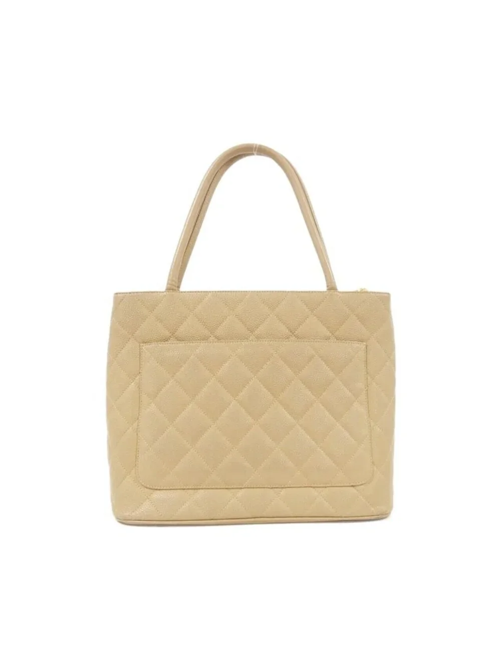 Chanel Vintage Bag Handbag Beige
